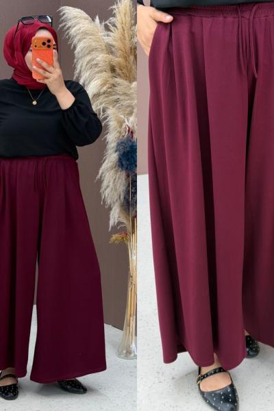 Nida Pantolon  Bordo