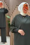 Zümra Pantolonlu Takım Haki