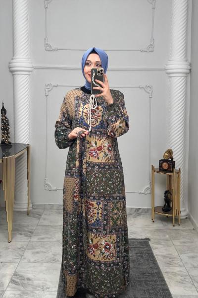 Battal Kardelen Viskon Elbise