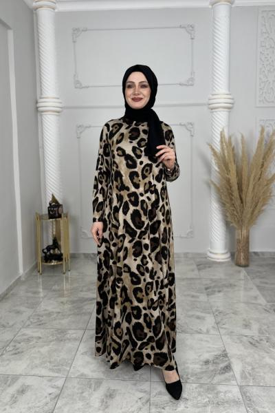 Örme Viskon Hale Elbise