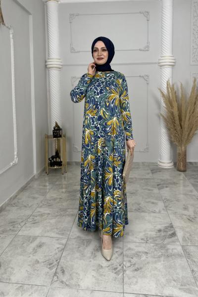 Örme Viskon Hale Elbise