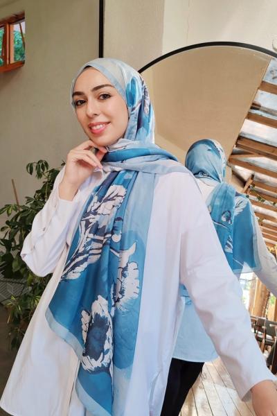 Yaprak Desen Soft Şal