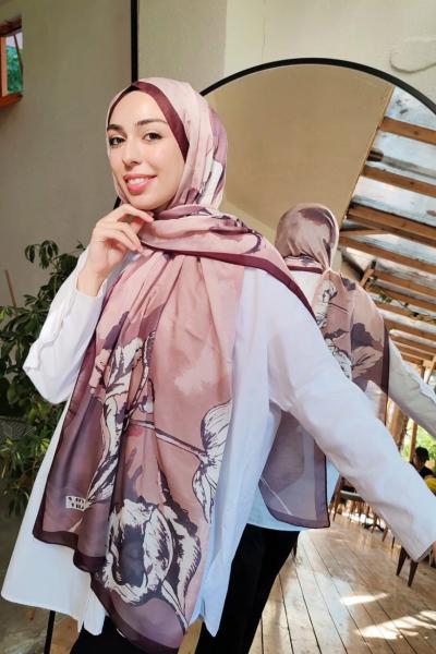 Yaprak Desen Soft Şal