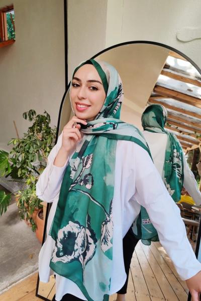 Yaprak Desen Soft Şal