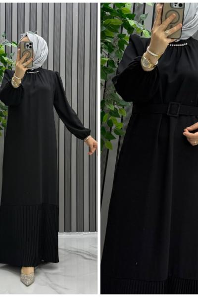 Alança elbise Siyah