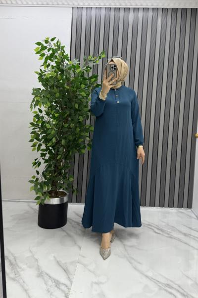 Ayça elbise Turkuaz