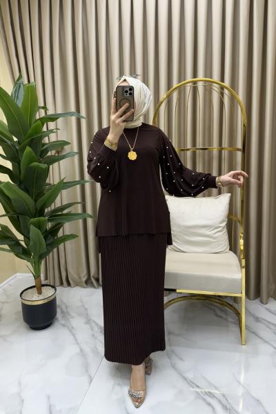 Aydilge takım Kahverengi