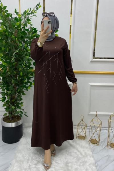 Buket elbise  Kahverengi