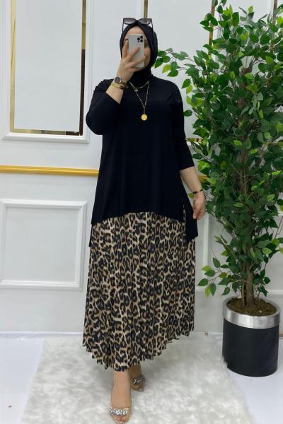 Gaye leopar takım  Siyah