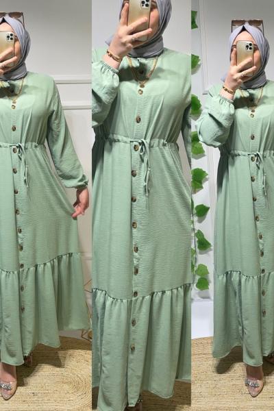 Havin elbise  Yeşil