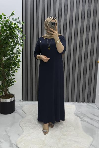 Karmin elbise Lacivert