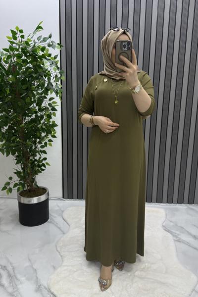 Karmin elbise  Yeşil