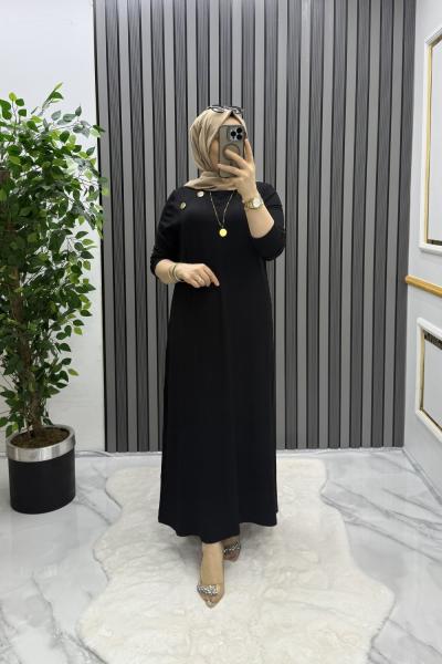 Karmin elbise  Siyah