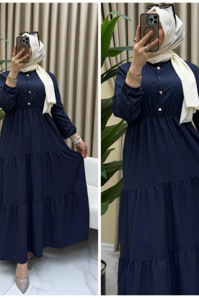 Kumru elbise Lacivert