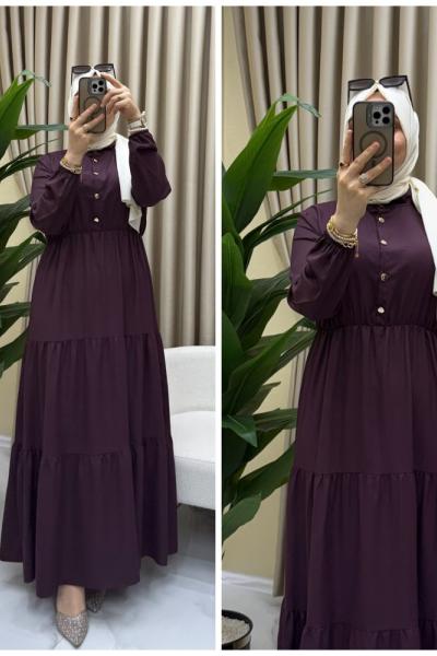 Kumru elbise  Mürdüm