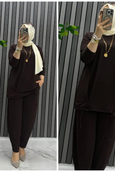 Liya takım Kahverengi