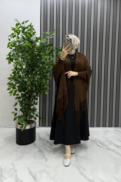 Şal hırka Kahverengi