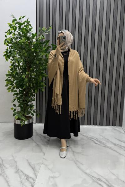 Şal hırka  Bej