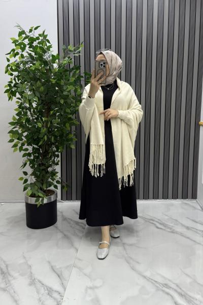 Şal hırka Ekru