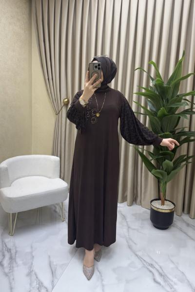 Serap elbise  Kahverengi