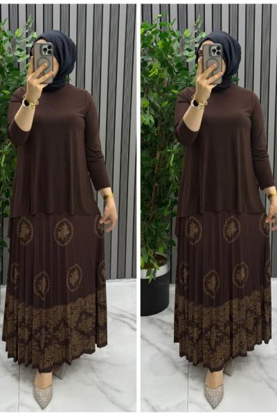 Şule takım Kahverengi