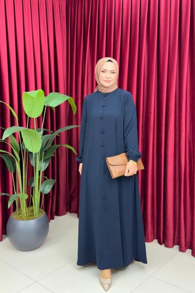 BİHTER ELBİSE - LACİVERT