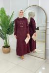 EDNA ELBİSE - BORDO