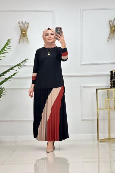 Gökkuşağı Etekli Takım