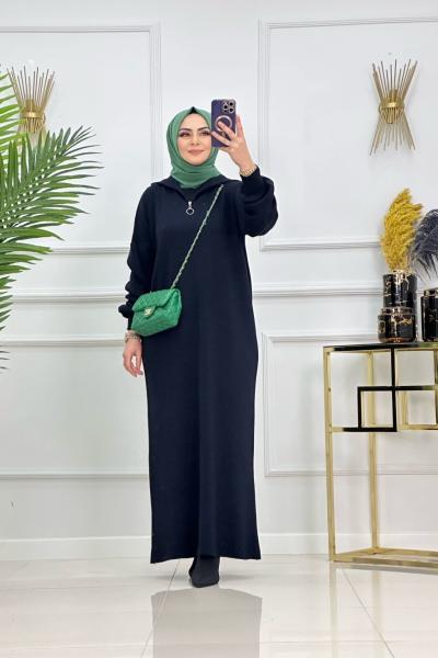 LARA TRİKO ELBİSE-LACİVERT