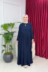 LEYLA ELBİSE - LACİVERT