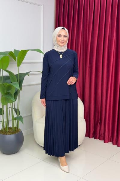 NARE ETEKLİ TAKIM-LACİVERT