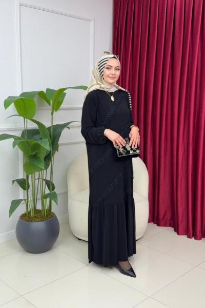 SELEN ELBİSE - SİYAH