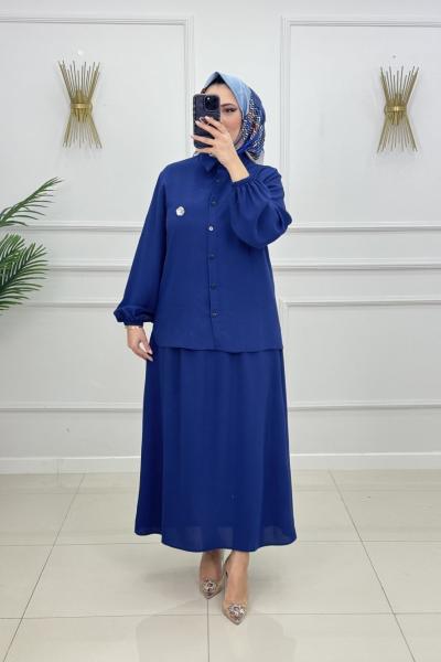 SELİN ETEKLİ TAKIM-LACİVERT