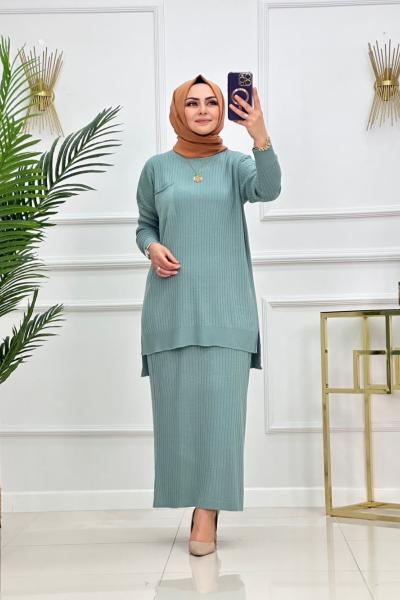 SİMAY ETEKLİ TAKIM-MİNT YEŞİLİ